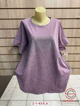 Футболка женская со стразами