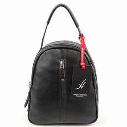 Женский кожаный рюкзак SV-13061 Блек - Sergio valentini фото 2