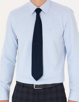 A__k Mavi Slim Fit Uzun Kollu Basic G_mlek - Pierre cardin фото 6