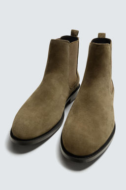 LEATHER CHELSEA BOOTS - Zara фото 2