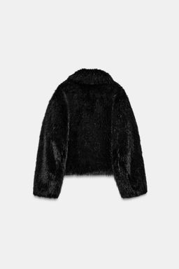 SHORT FAUX FUR COAT - Zara фото 15