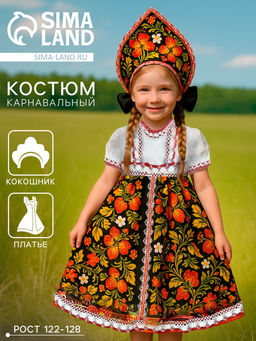 Карнавальный костюм «Милая Алёнушка», рост 122-128