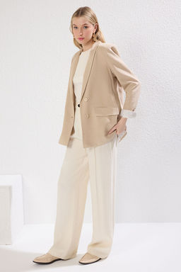 TRENDYOLMILLA Vizon Astar Detayl? Regular Blazer Ceket TWOSS25BC00029  фото 2
