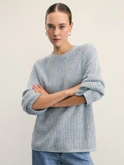 Джемпер свободного кроя крупной вязки / Zarina
