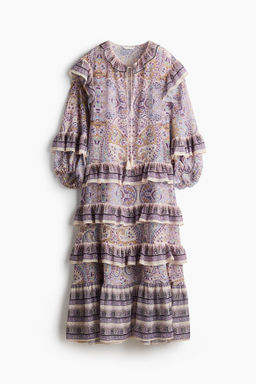 Flounced tunic dress