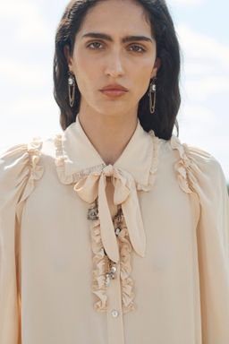ROMANTIC SHIRT WITH BOW LIMITED EDITION - Zara фото 4