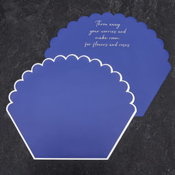 Цена за 10 шт. Пленка для цветов, фигурная, синяя, 55х30х45 см - UPAK LAND фото 4