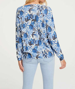 Пуловер, синий - Linea tesini фото 3