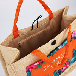 Сумка женская пляжная Летний вайб, 35х30х14 см - Nazamok фото 6