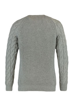 TRENDYOL MAN Ekru Casual Unisex Regular Fit Yunlu Bisiklet Yaka Sac Orgu Detayl? Triko Kazak TMNAW22KZ2059 - Trendyolmilla фото 46