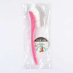 Ёршик для бутылочек и сосок Крошка Я, 25х9 см, розовый