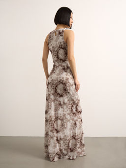 Платье с вырезом халтер из сетки - Mollis фото 5