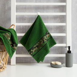 Полотенце махровое Love Life Милитари 30?60 см, цв. хаки, 100% хлопок, 360 г/м?