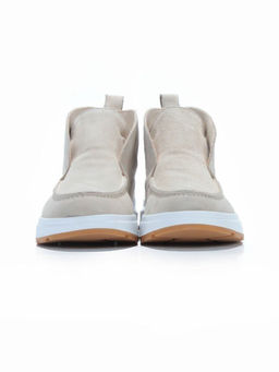 01-5280-10 LT. BEIGE Ботинки демисезонные женские (натуральная замша, байка)