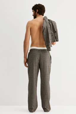 Camisa y pantal?n de pijama en franela - H&m фото 8
