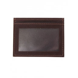 Обложка пропуск/карточка/проездной Croco-В-223 натуральная кожа коричневый матовый (5) 263940  фото 2