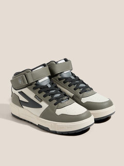 Мужские высокие кеды FILA FX-1000 NXT MID M Артикул 4563215, серо-зеленый