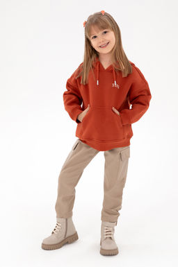 K_z _ocuk Kiremit Basic Sweatshirt