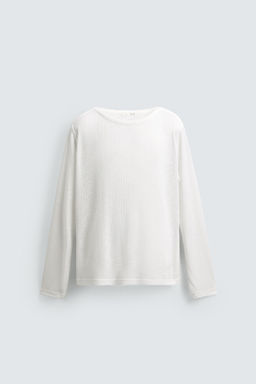 CAMISETA RELAXED FIT ESTRUCTURA CANAL? / Blanco