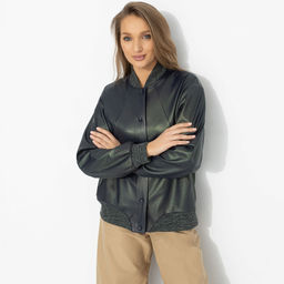 Бомбер из экокожи, Без фильтров - Charutti фото 4