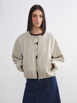 Bisiklet Yaka Kad?n Ka?e Ceket