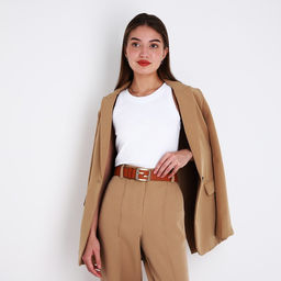 Ремень женский, ширина 3,5 см, пряжка металл, цвет рыжий - Simaland фото 4