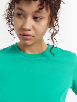 Футболка женская в зеленом цвете зеленый топаз 302680 - Mark formelle фото 5