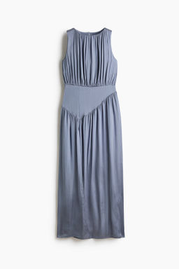 Vestido fruncido de sat?n