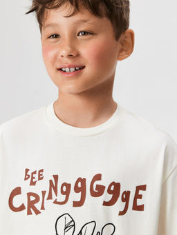 ACOOLA / Футболка детская для мальчиков Siple молочный  фото 5