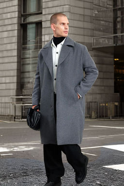 TRENDYOL MAN Siyah Erkek Oversize Fit K?sl?k Yun Kar?s?ml? K?sl?k Kase Kaban TMNAW25KB00004 - Trendyolmilla фото 15