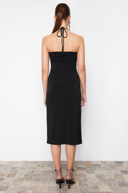 Siyah Astarl? Parlak Tas Aksesuarl? Orme S?k Abiye Elbise TPRSS24EL00198 - Trendyolmilla фото 6