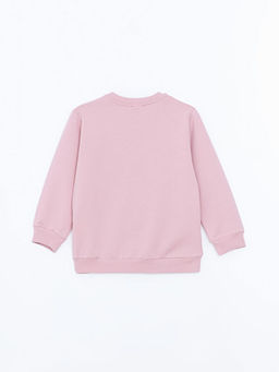 Bisiklet Yaka Bask?l? K?z Bebek Sweatshirt - Waikiki фото 3