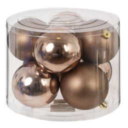 Набор из 8шт Украшение новогоднее "Шар", D 10 см, L24 W24 H18,5 см