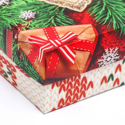 Коробка сборная крышка-дно без окна, Вязанка, 21 х 15 х 5,7 см - UPAK LAND фото 9