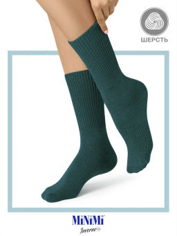 MINI INVERNO 3301 носки жен. 26% Шерсть, 62% Акрил, 10% Полиамид, 2% Эластан - Verde Foresta - Minimi фото 5