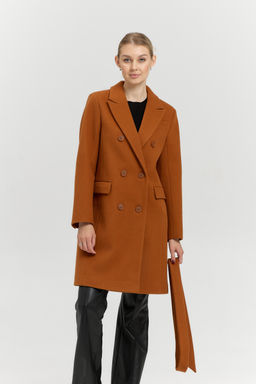 Пальто женское демисезонное 26897 (карамель)