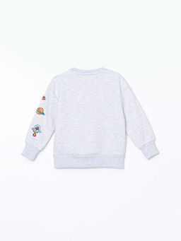 Bisiklet Yaka Bask?l? Erkek ?ocuk Sweatshirt - Waikiki фото 2