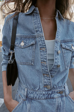 Z1975 SHORT DENIM DRESS - Zara фото 7