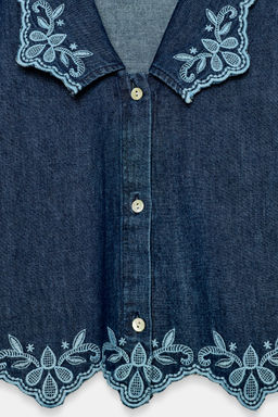 CAMISA Z1975 DENIM BORDADOS / ?ndigo - Zara фото 9