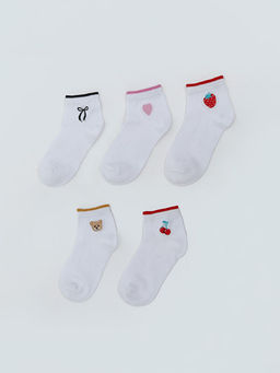 Nak??l? K?z ?ocuk Patik ?orap 5li