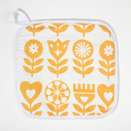 Набор Кухонный Этель Yellow garden, варежка-прихватка 20?27 см, прихватка 19?19 см, 100% хлопок (МИКС)