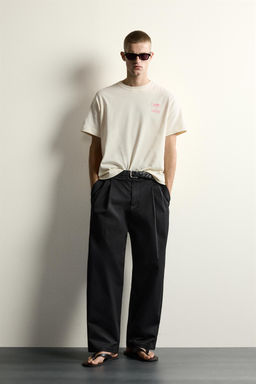 CAMISETA RELAXED FIT PARCHE MIAMI / Blanco