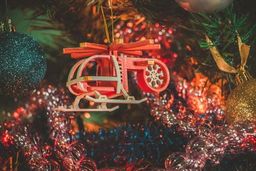 Елочные игрушки ручной работы: Вертолет малый 3020