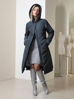 25415 Пальто т.синий - Dizzyway фото 2