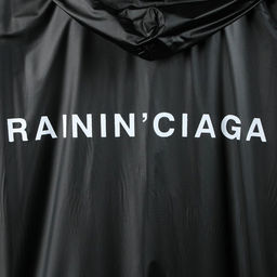 Дождевик-плащ RAININ'CIAGA, размер 42-48, цвет чёрный - Simaland фото 4