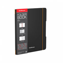 Цена за 2 шт. Тетрадь общая ученическая в съемной пластиковой обложке ErichKrause FolderBook Accent, красный, А5+, 2x48 листов, клетка