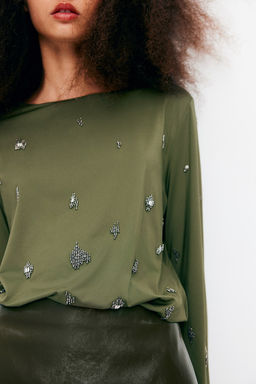 Top con cuentas - H&m фото 2