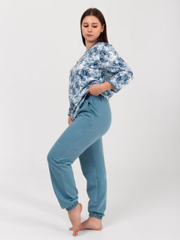 Костюм женский футер 2-х нитка начёс МАДИНА ИНДИГО - Domtrik фото 2