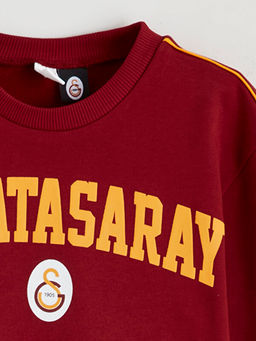 Galatasaray Bask?l? Erkek ?ocuk Kal?n Sweatshirt