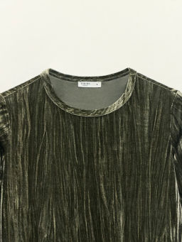 Футболка с коротким рукавом из бархата / Zarina